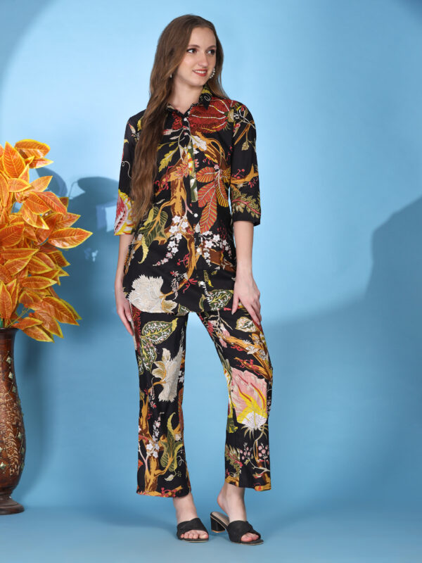 Printed Cotton Co-ord Set – Multi Colour