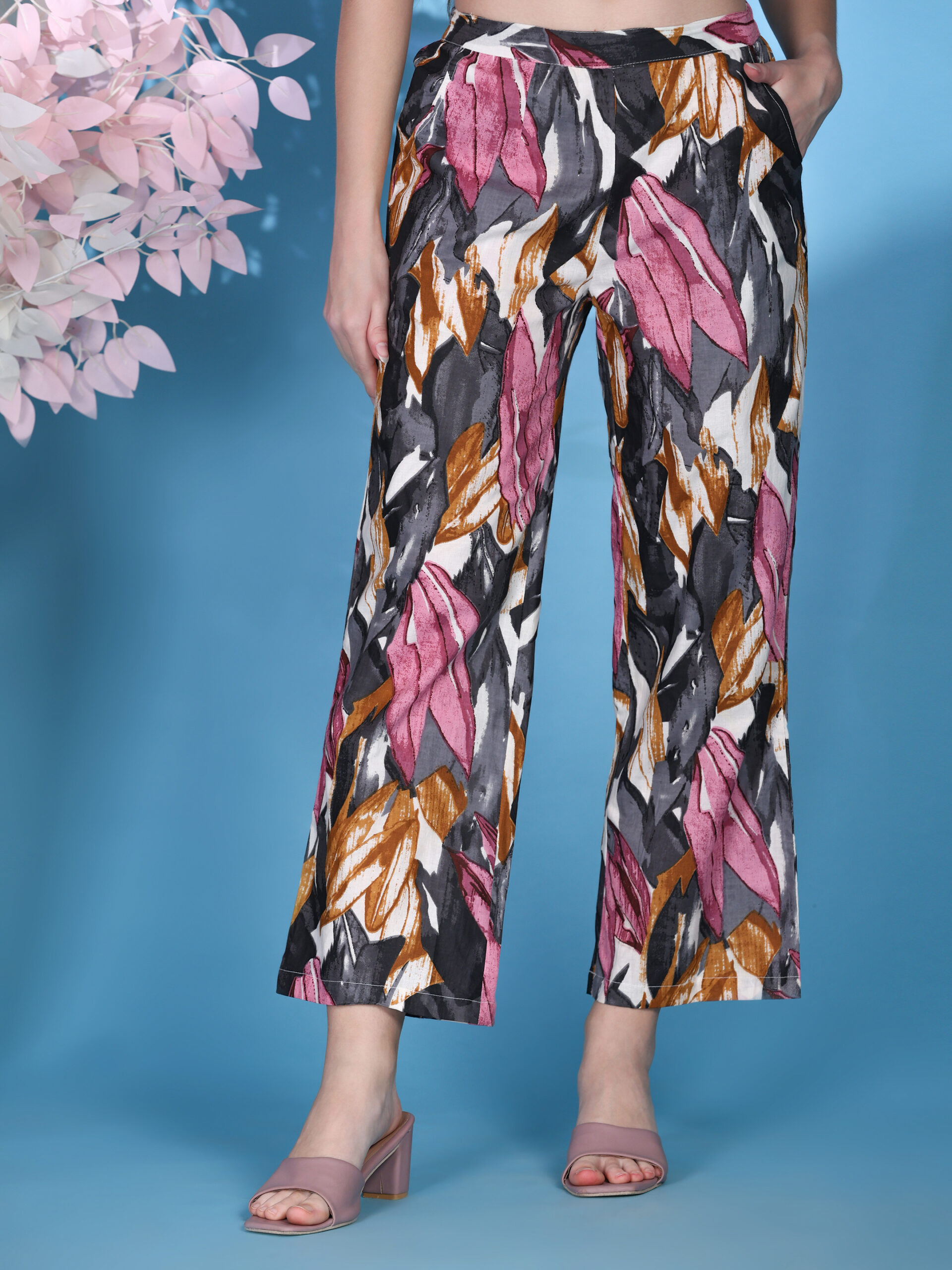 Printed Cotton Co-ord Set – Multi Colour - Image 4