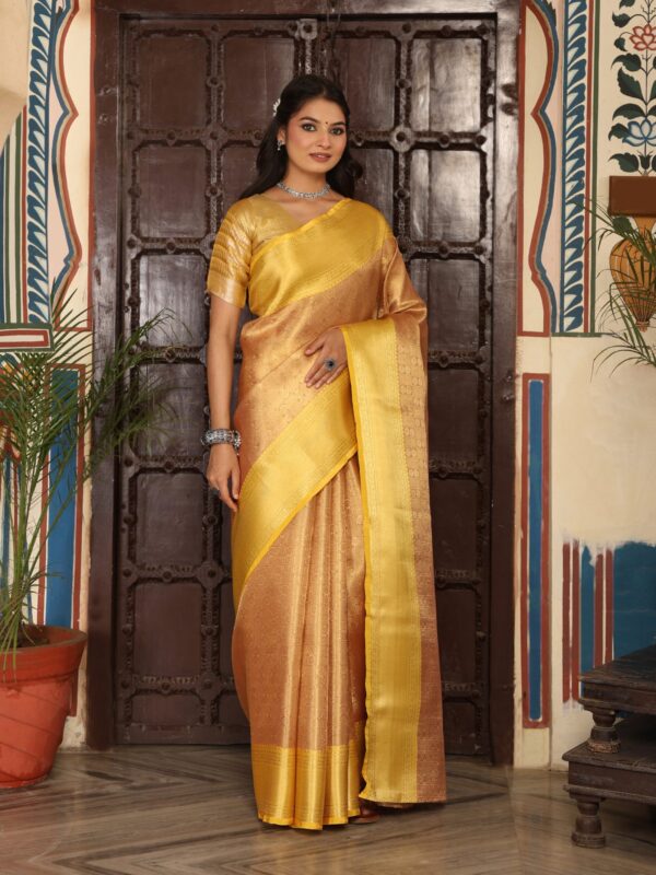 JACQUARD Saree - GOLDEN