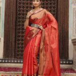 JACQUARD Saree - RED