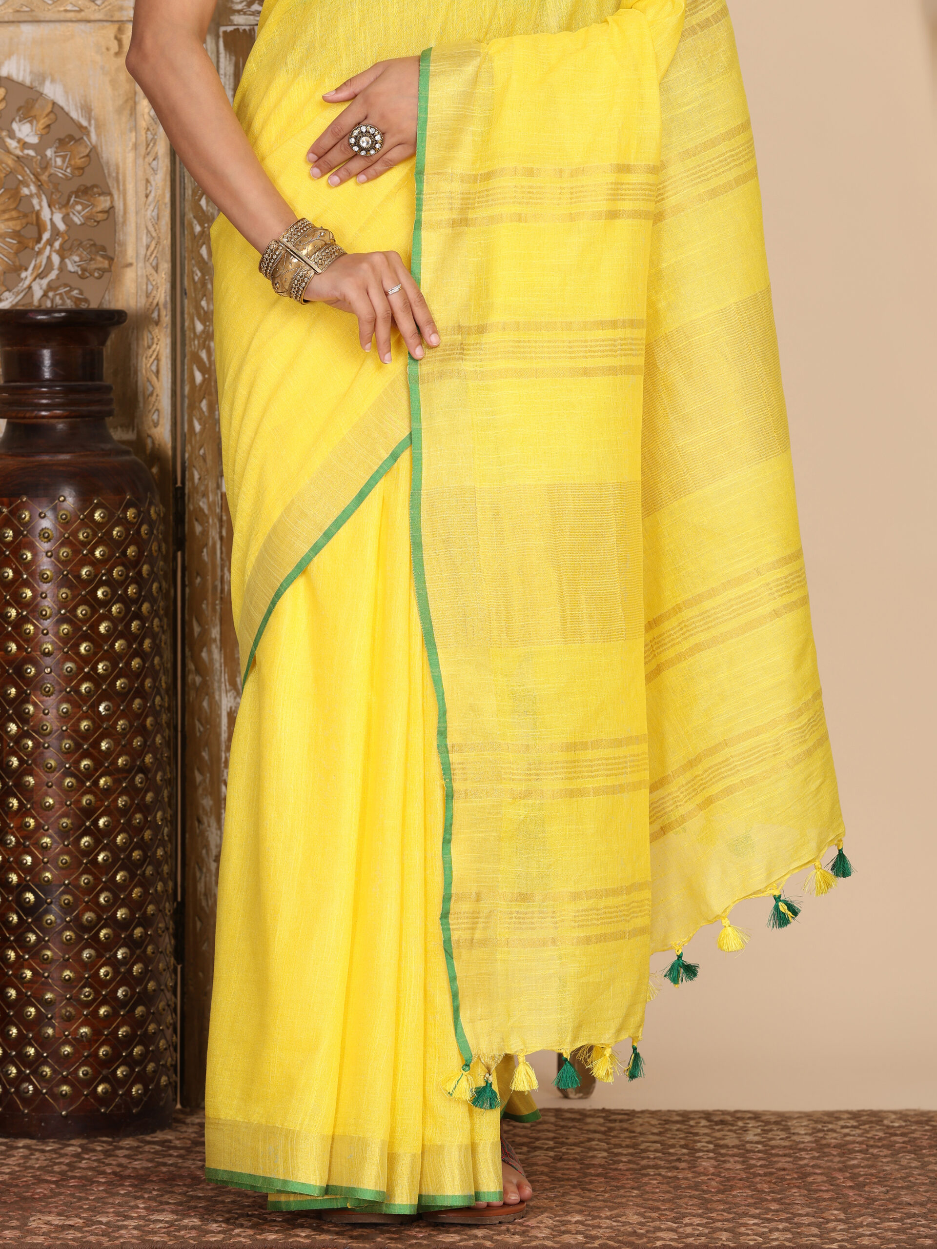 Solid Linen Cotton Fabric - Image 2