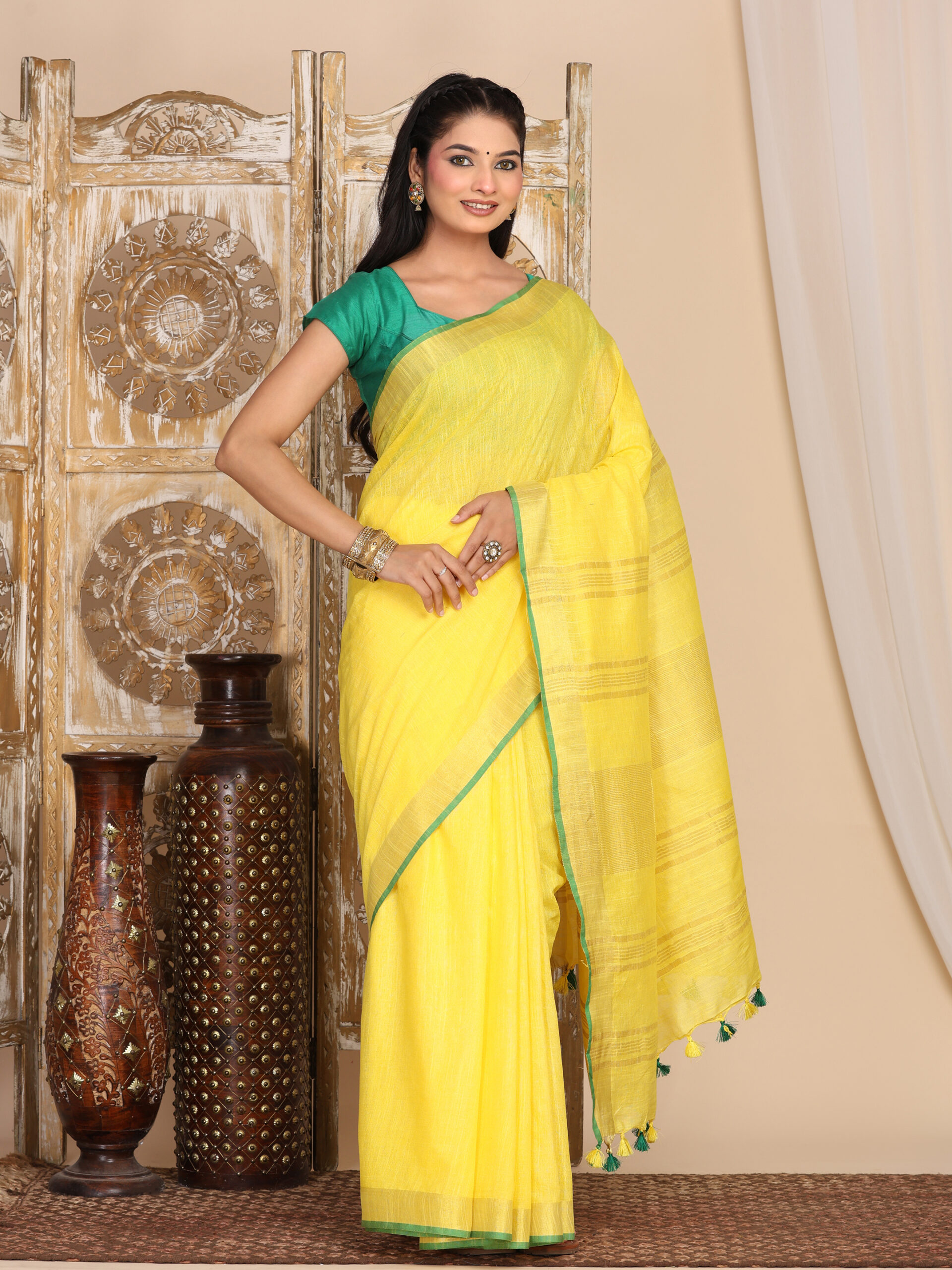 Solid Linen Cotton Fabric - Image 10