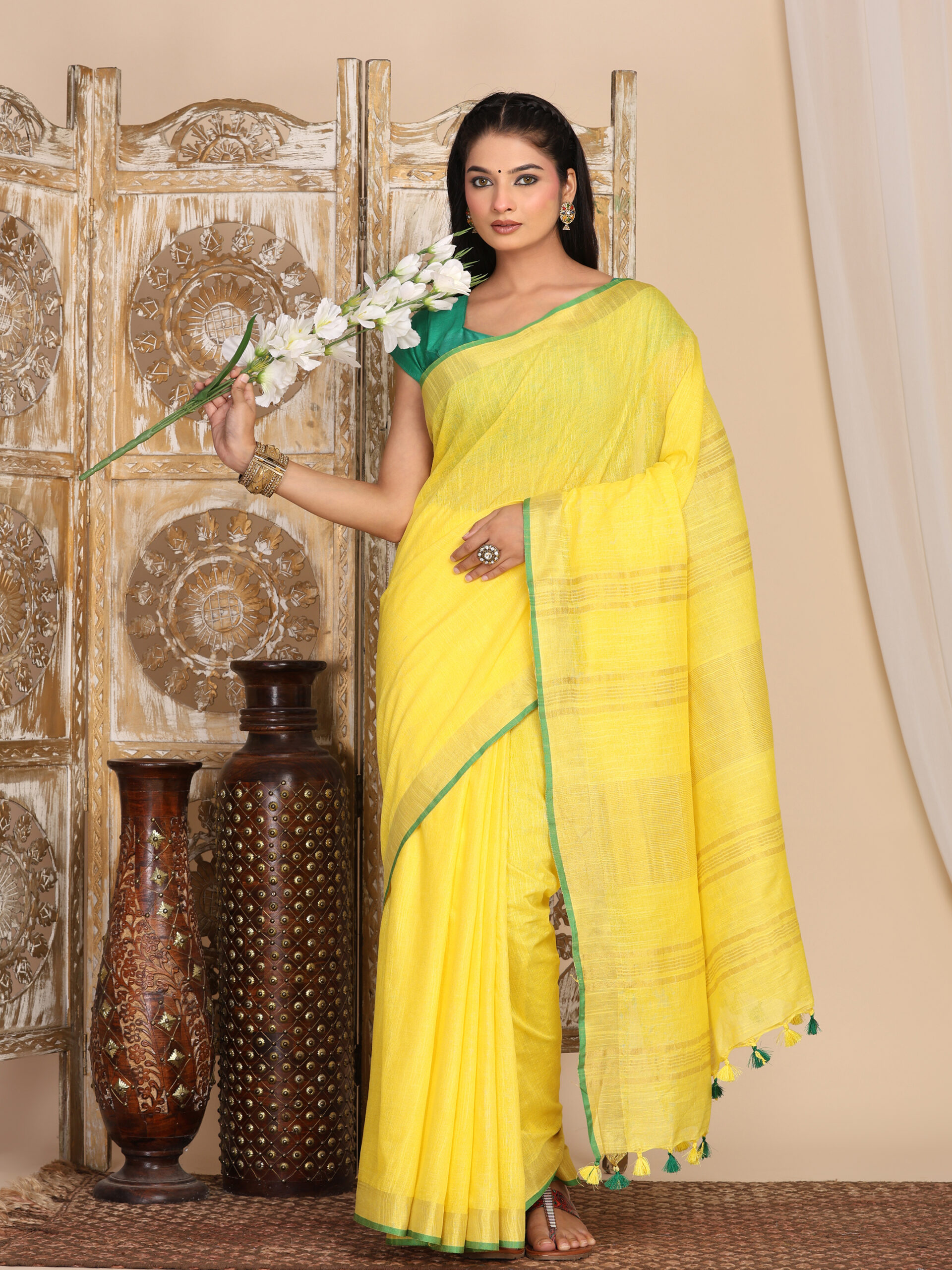 Solid Linen Cotton Fabric - Image 9