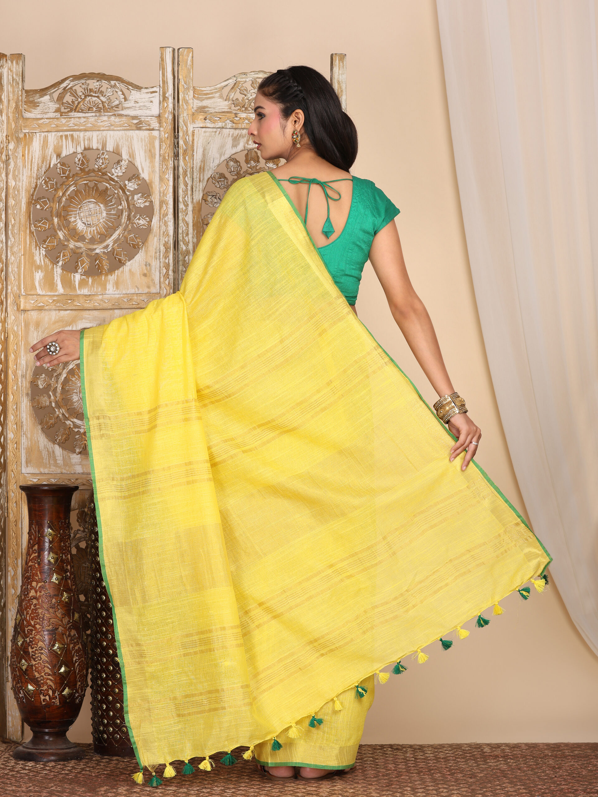 Solid Linen Cotton Fabric - Image 7