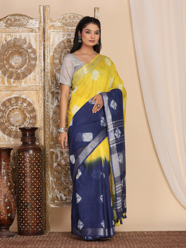 Shibori Linen Cotton Fabric