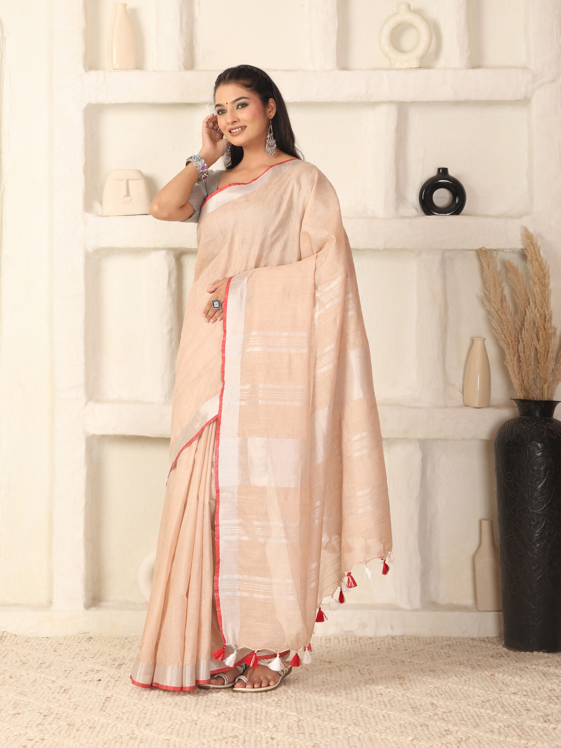 Solid Linen Cotton Fabric - Image 3