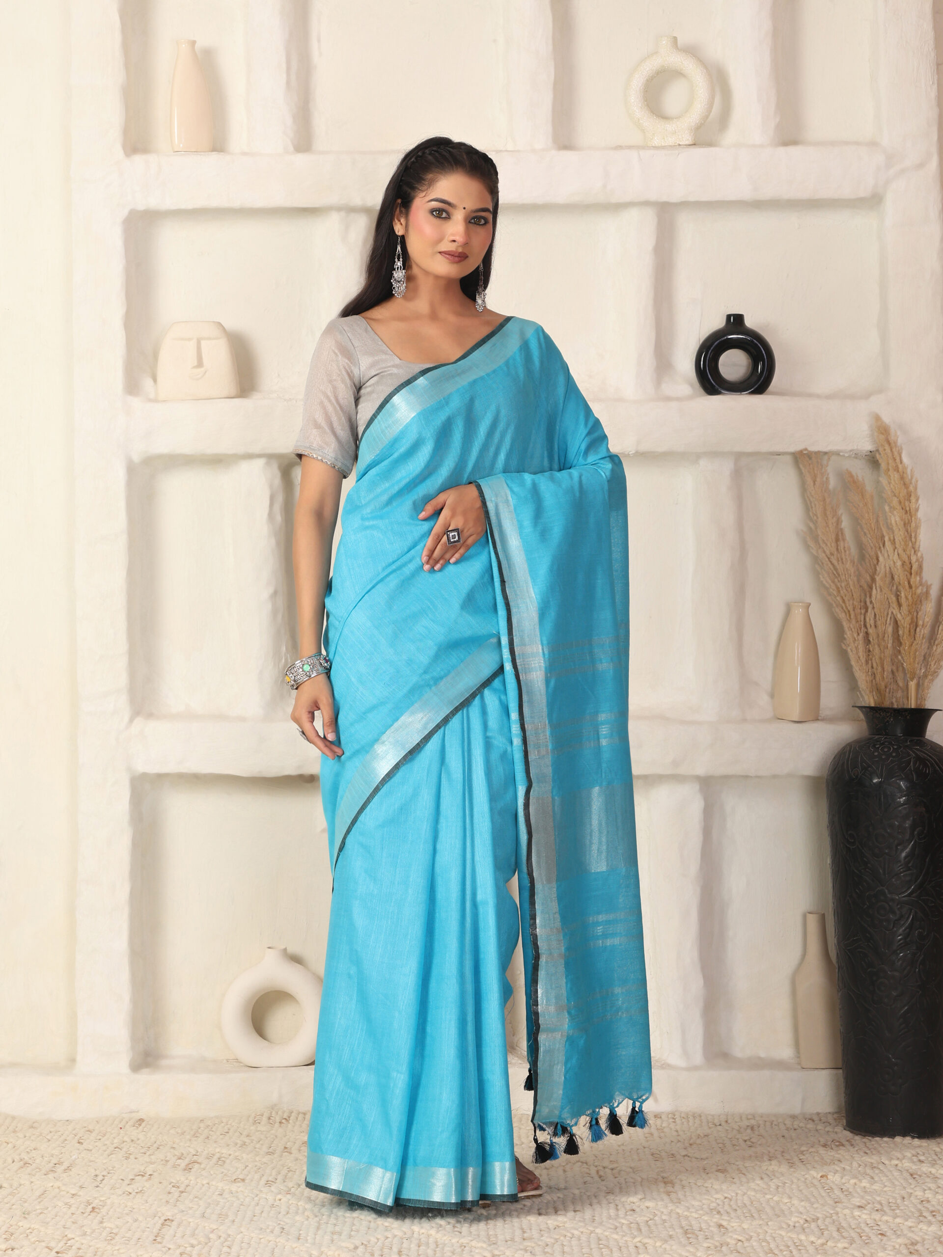 Solid Linen Cotton Fabric - Image 8