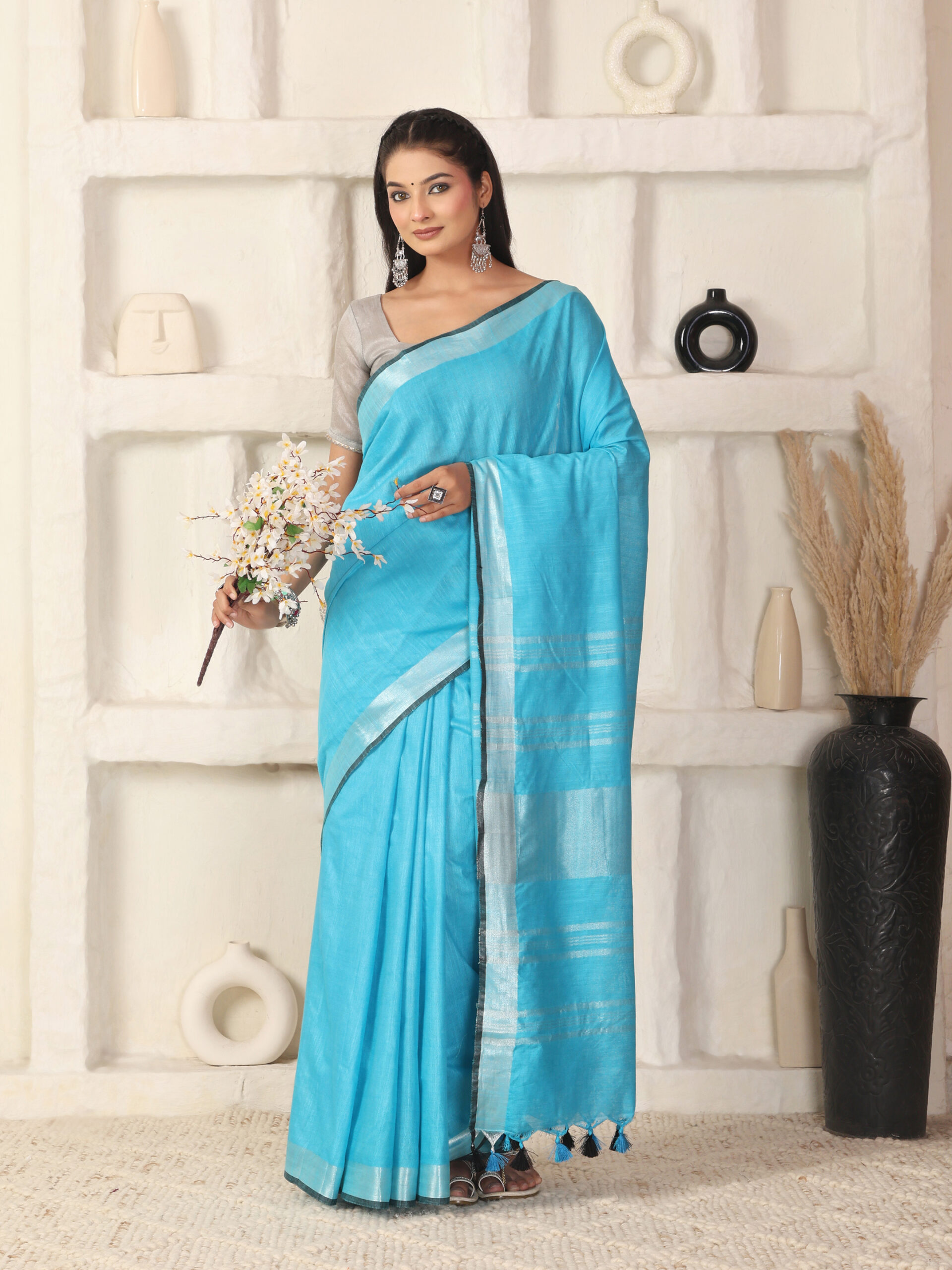 Solid Linen Cotton Fabric - Image 7