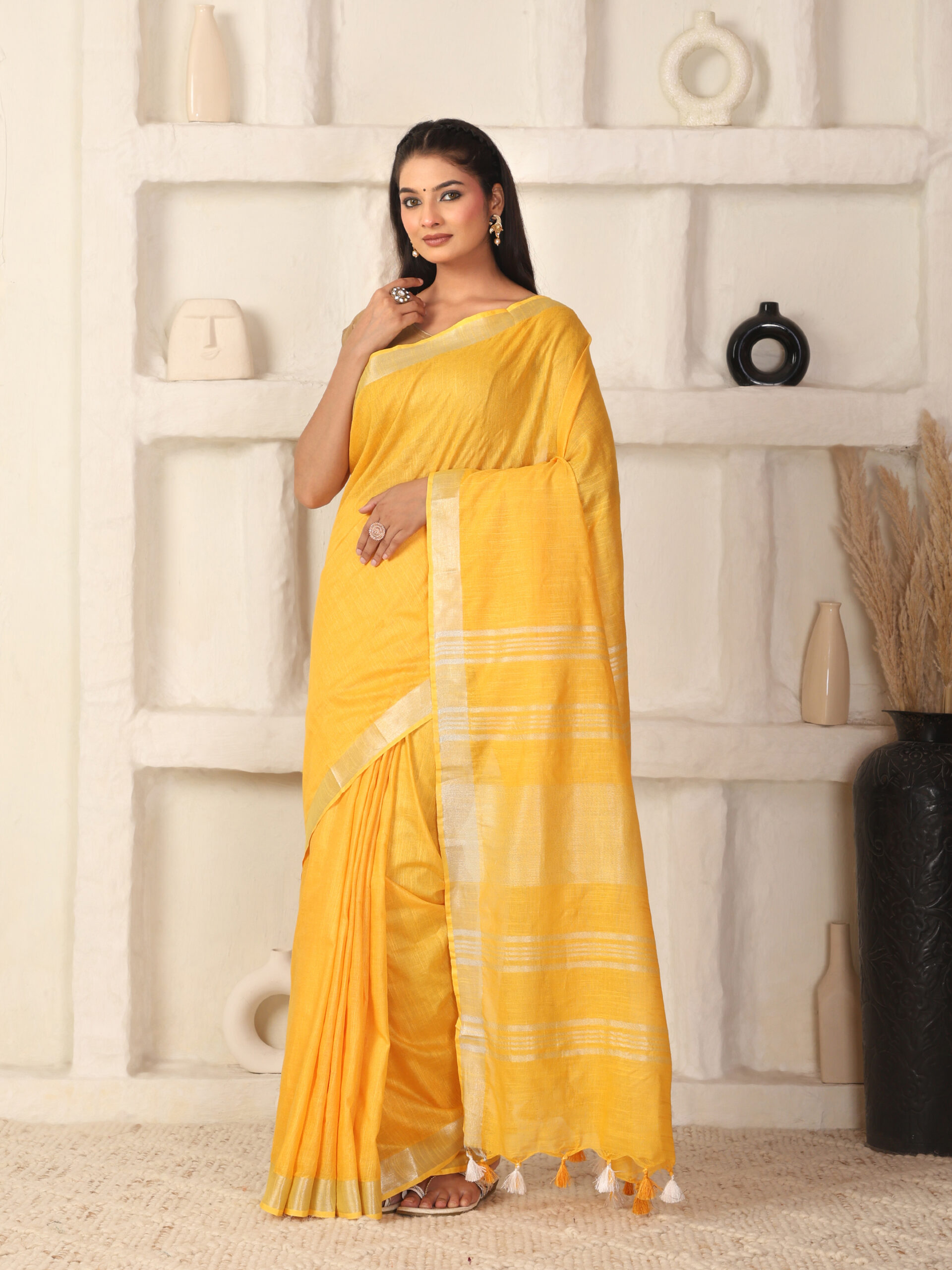 Solid Semi Silk Fabric - Image 2