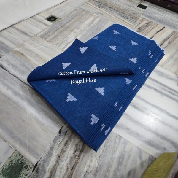 LINEN TEMPLE BUTA SHIRTING FABRIC (2 METERS)