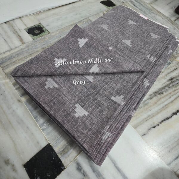 LINEN TEMPLE BUTA SHIRTING FABRIC (2 METERS)