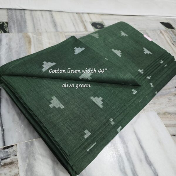 LINEN TEMPLE BUTA SHIRTING FABRIC (2 METERS)