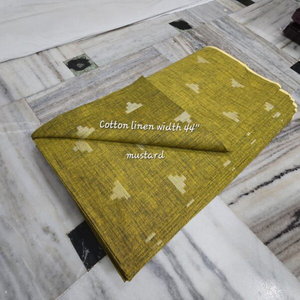 LINEN TEMPLE BUTA SHIRTING FABRIC (2 METERS)