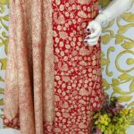 SEMI SILK HAND PRINTED UNSTITCHED DRESS MATERIAL WITH DUPATTAS